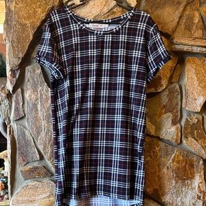 Sunny Girl Black and Red Plaid Dress